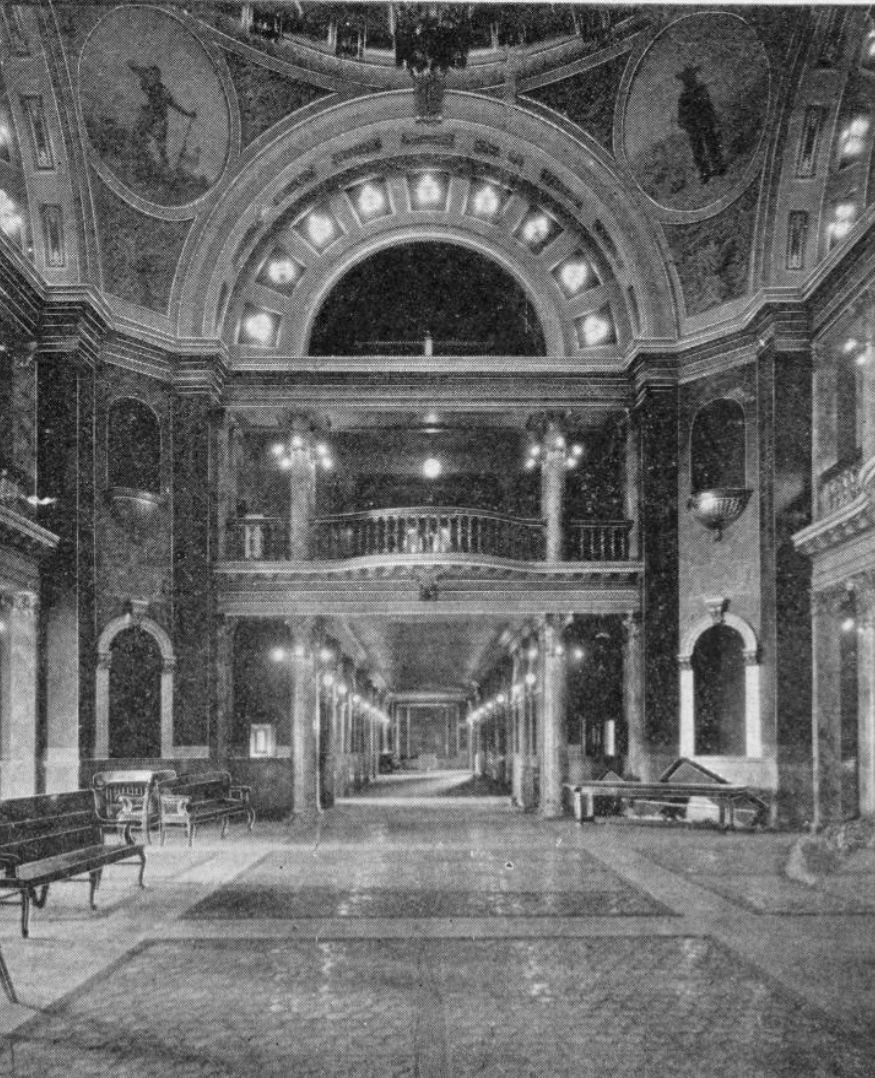 Montana State Capitol rotunda and east wing, 1902